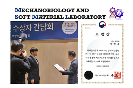 Award for outstanding young researchers in Brain Korea 21 Project by the Minister of Education of Republic of Korea