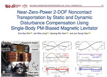 Near-zero-power Control Method for High-throughput Non-contact Transportation Utilizing 2-DOF PM-biased Magnetic Levitat